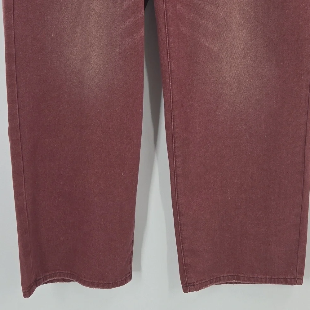 Mens Red Wide Leg Skater Jeans NWT